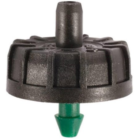 EAT-IN B222B 2 GPH Pressure Compensating Dripper; Black And Green, 10PK EA580390